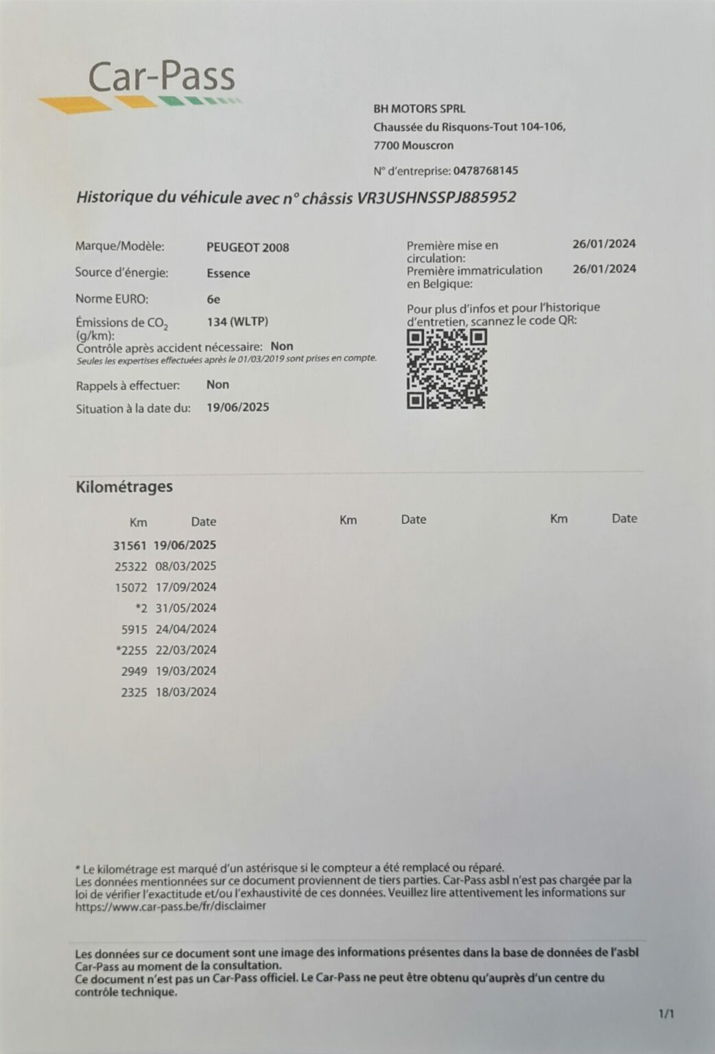 Véhicule occasion BH Motors